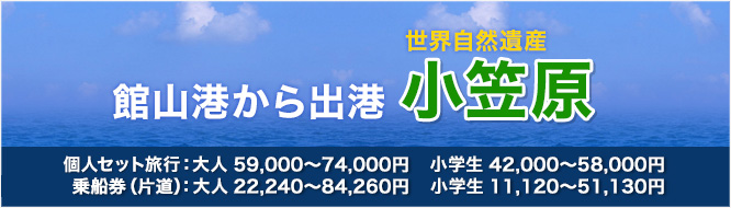 館山港から出発 世界自然遺産 小笠原